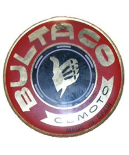 BULTACO Macaron fond rouge