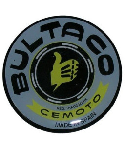 BULTACO Macaron fond gris