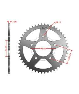 HONDA Couronne aluminium...