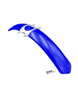 BULTACO garde boue avant bleu avec support II